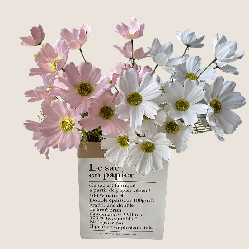 White Artificial Cosmos Flowers - 3