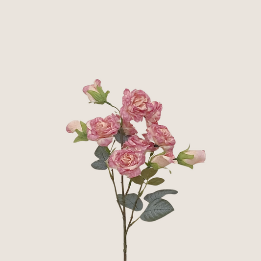 Artificial Dark Pink Rose Bush