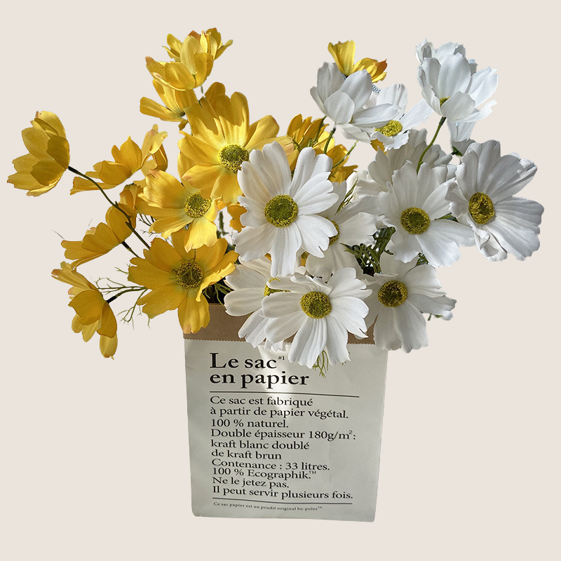 White Artificial Cosmos Flowers - 2